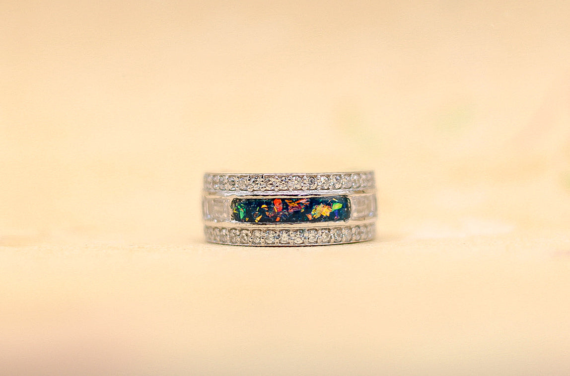 The Everlasting Keepsake Ring | Vintage-Inspired Fabric Inclusion Ring