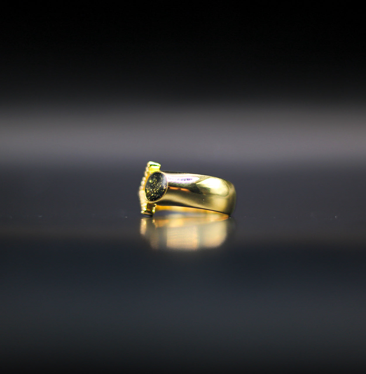 The 68 Special Women’s Ring | Vintage-Inspired Fabric Inclusion Ring