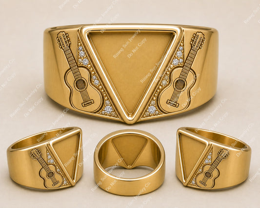 The Signature Pick Ring | Custom Inclusion Statement Ring