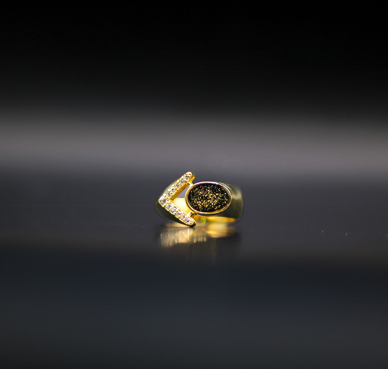 The 68 Special Women’s Ring | Vintage-Inspired Fabric Inclusion Ring