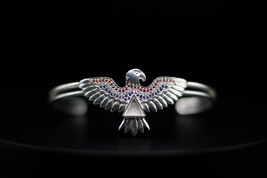 The Aloha Eagle Mini Bangle | Historical Inclusion Bracelet