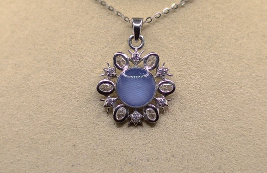 Blue Christmas Pendant READY TO SHIP
