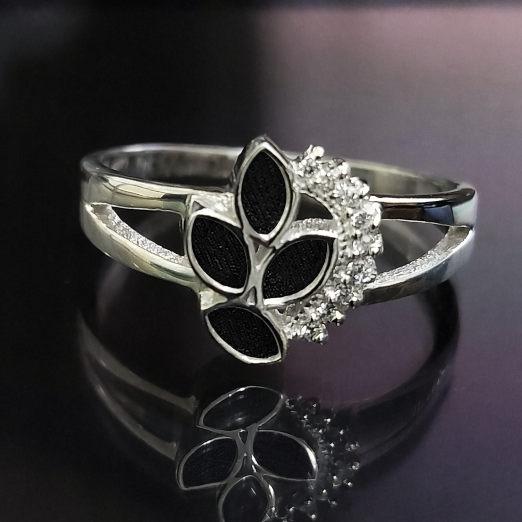 The Midnight Mermaid Ring | Custom Inclusion Ring