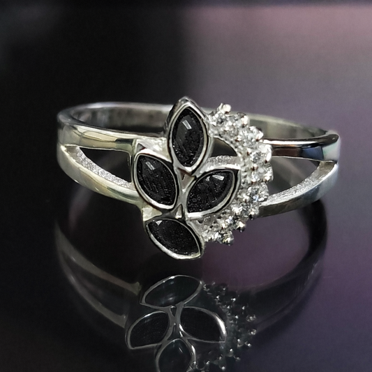 The Midnight Mermaid Ring | Custom Inclusion Ring