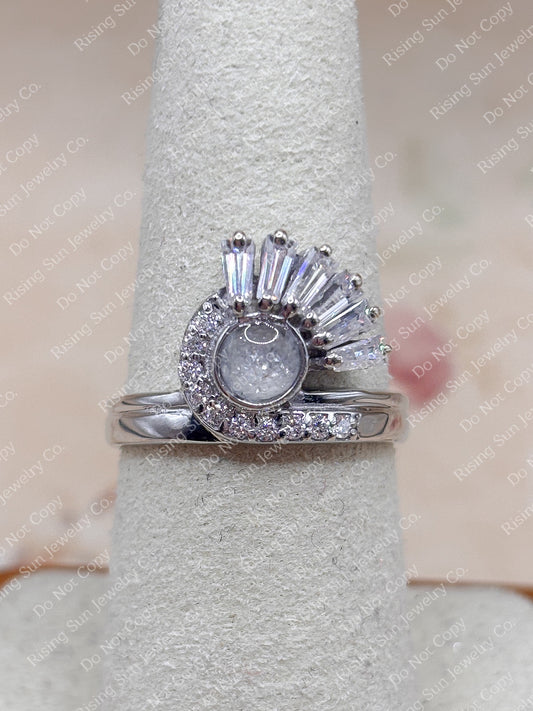 Satnin Keepsake Ring | Custom Inclusion Ring for Memorial or Historical Fabric