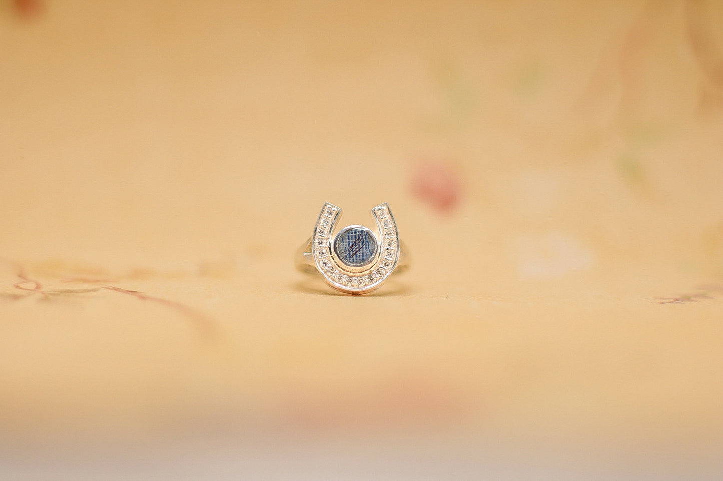 Horseshoe Keepsake Ring | Custom Inclusion Ring