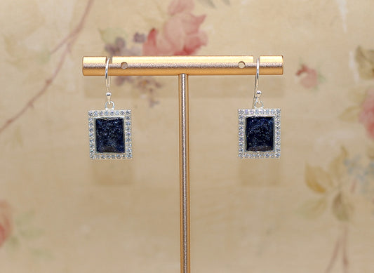 Rectangle Drop Earrings | Authenticated Historical Inclusion Detail