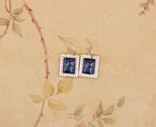 Rectangle Drop Earrings | Authenticated Historical Inclusion Detail