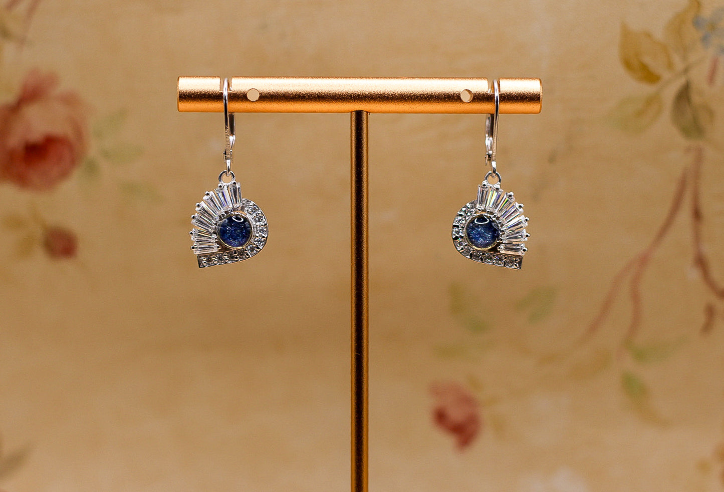 Satnin Keepsake Drop Earrings | Custom Inclusion Earrings for Memorial or Historical Fabric
