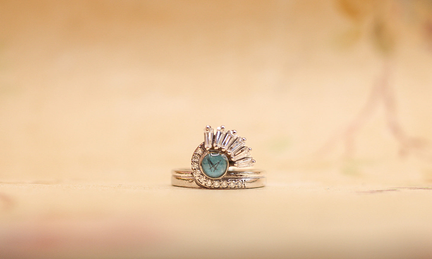 Satnin Keepsake Ring | Custom Inclusion Ring for Memorial or Historical Fabric