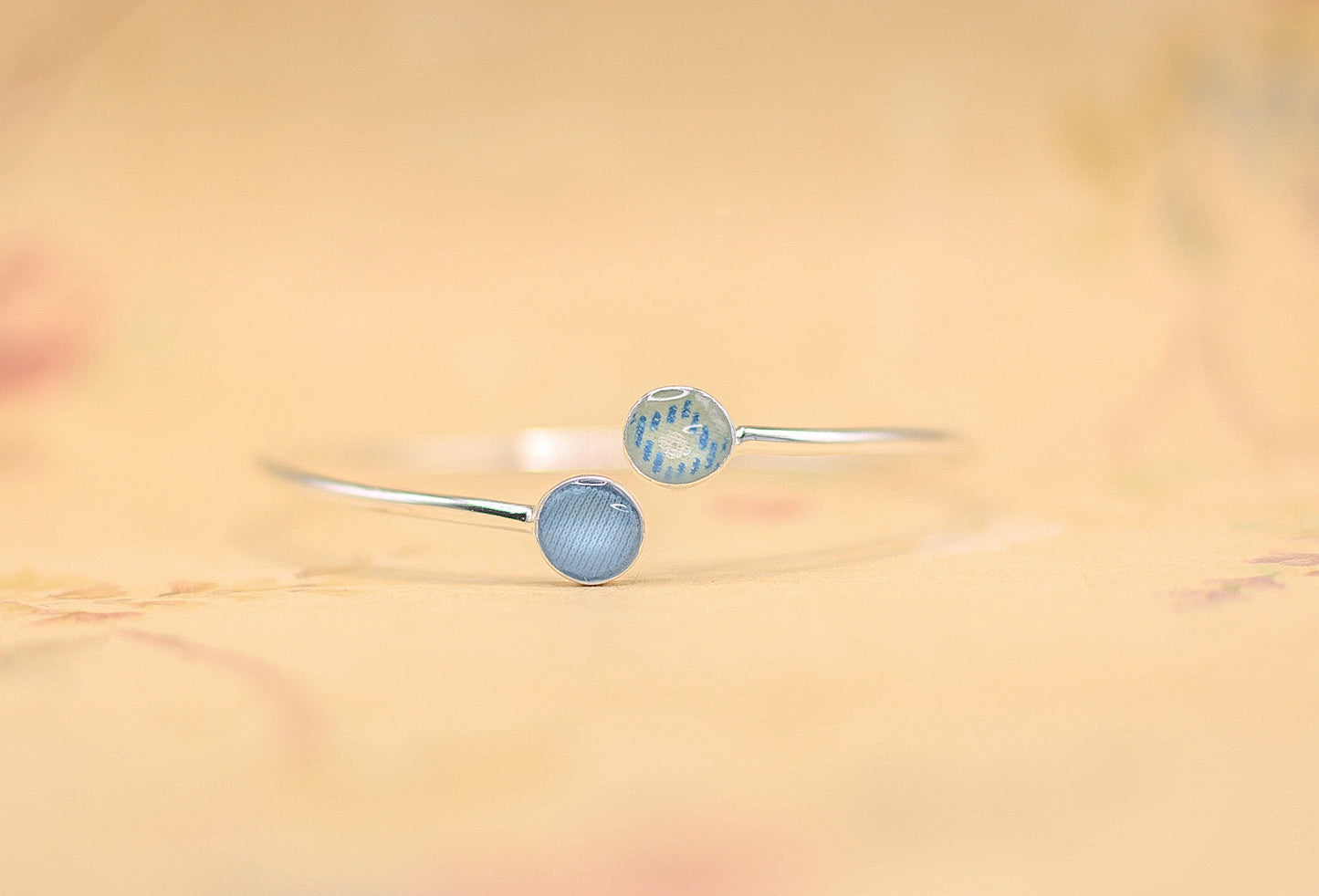 Historical Inclusion Bangle Bracelet | Custom Memorabilia Bracelet