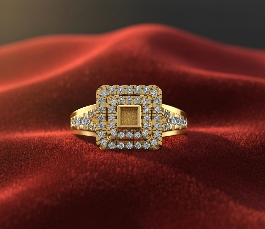 The Memphis Flame Ring | Hidden Garnet Detail