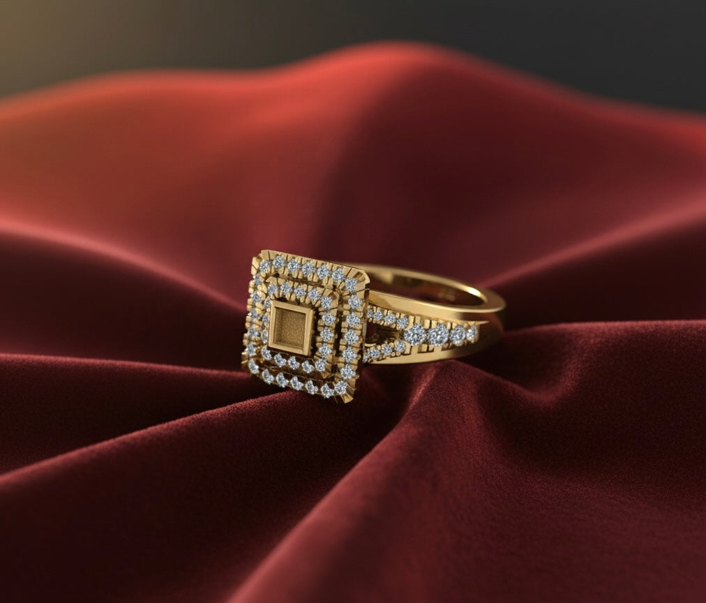 The Memphis Flame Ring | Hidden Garnet Detail