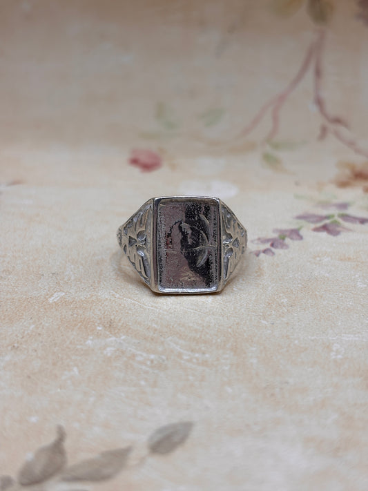 READY TO SHIP/CUSTOMIZE The Thunderbird Historical Keepsake Ring | Unisex Memorabilia Inclusion Ring