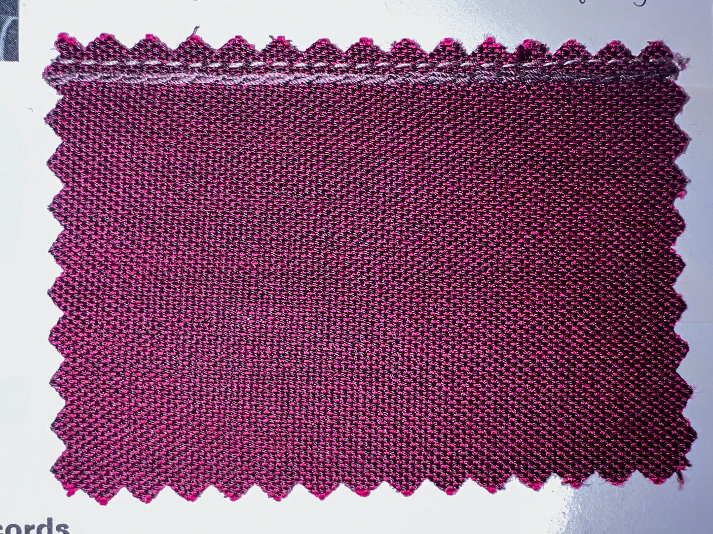Authenticated Clothing Swatch Options