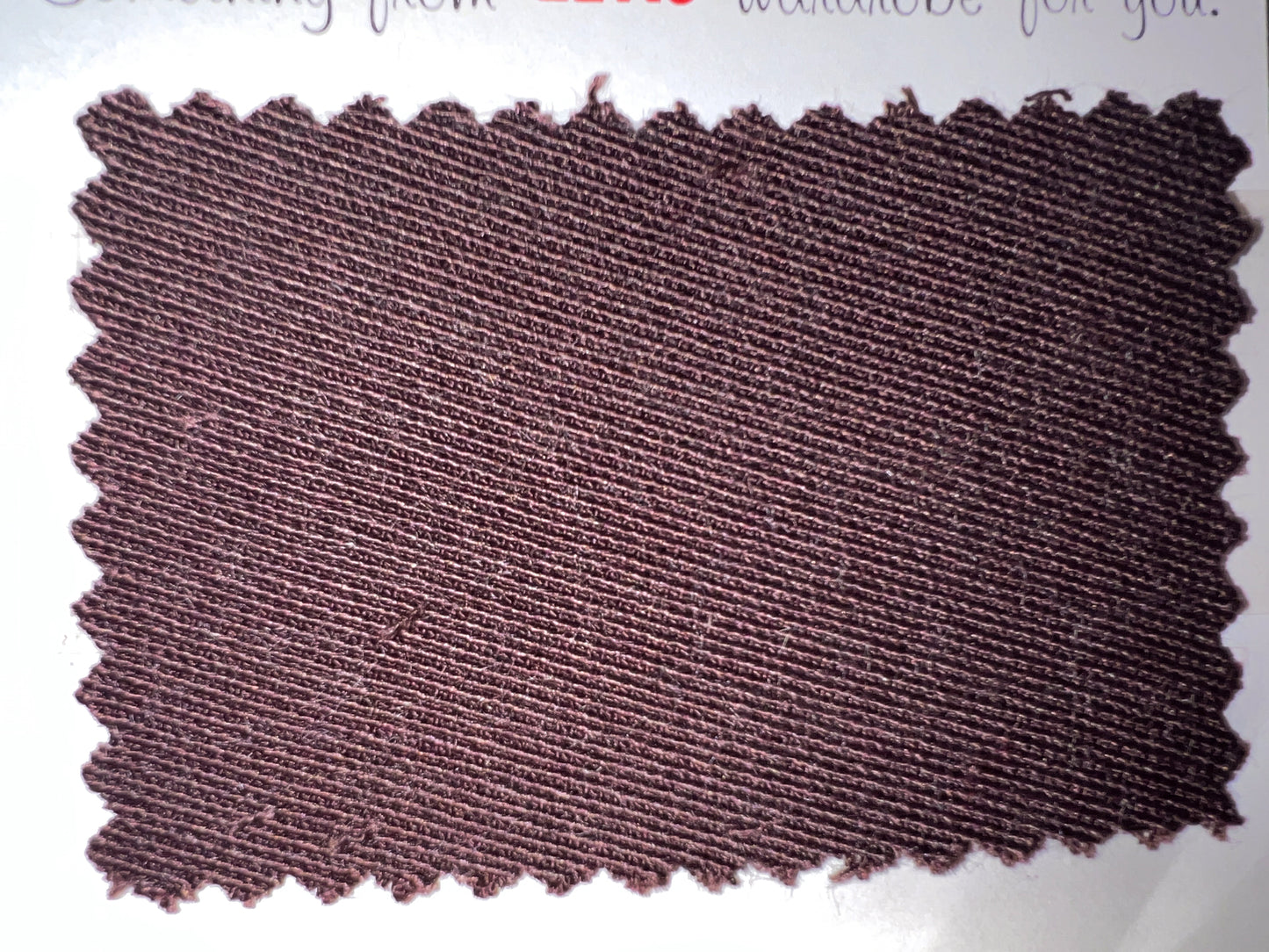 Authenticated Clothing Swatch Options