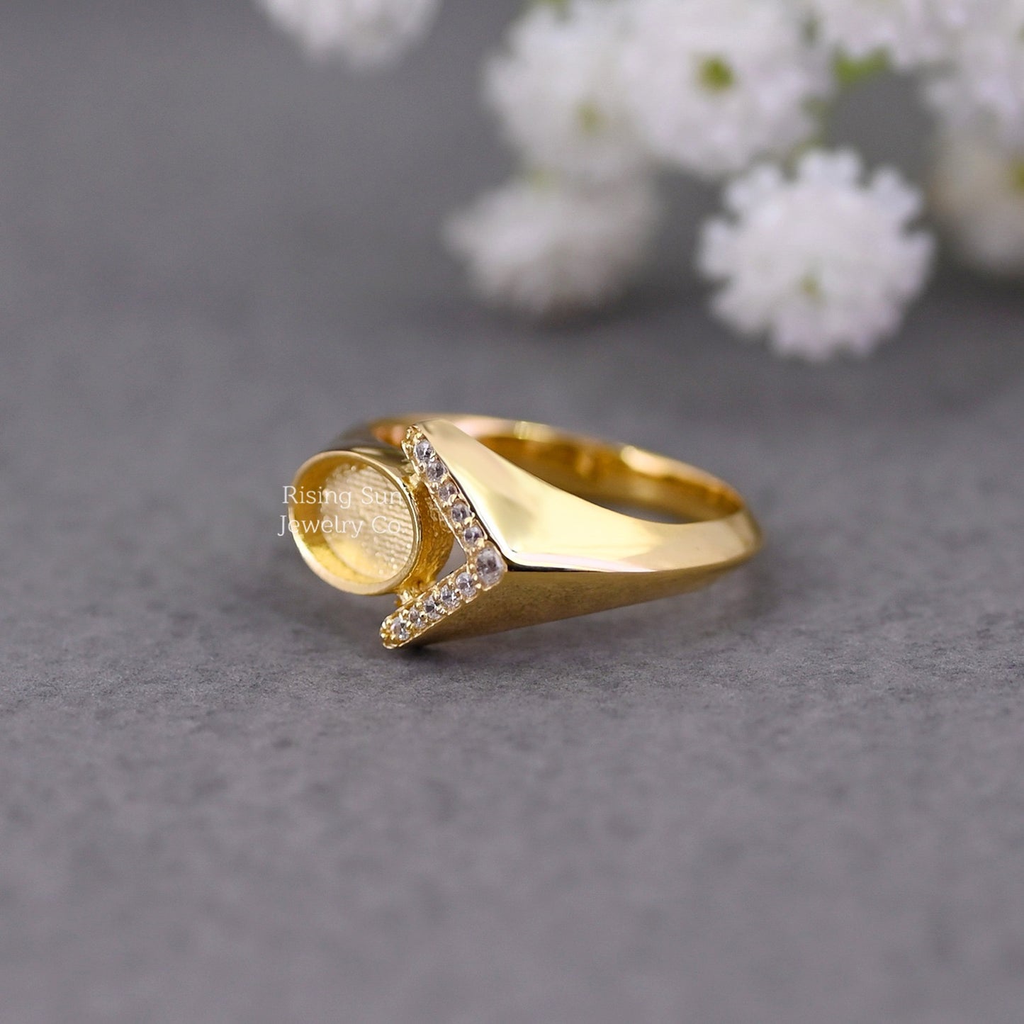 The 68 Special Women’s Ring | Vintage-Inspired Fabric Inclusion Ring