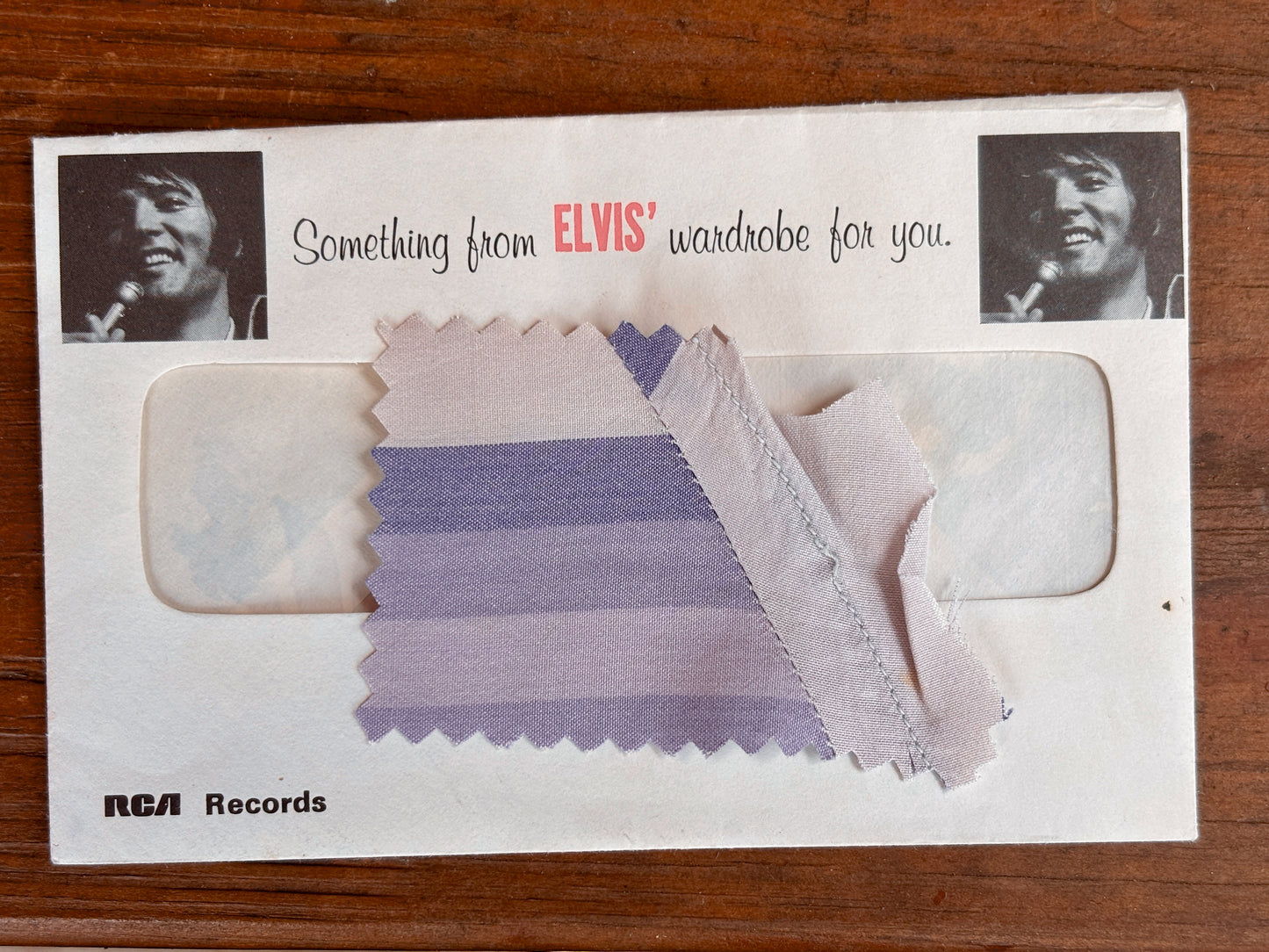 Authenticated Clothing Swatch Options