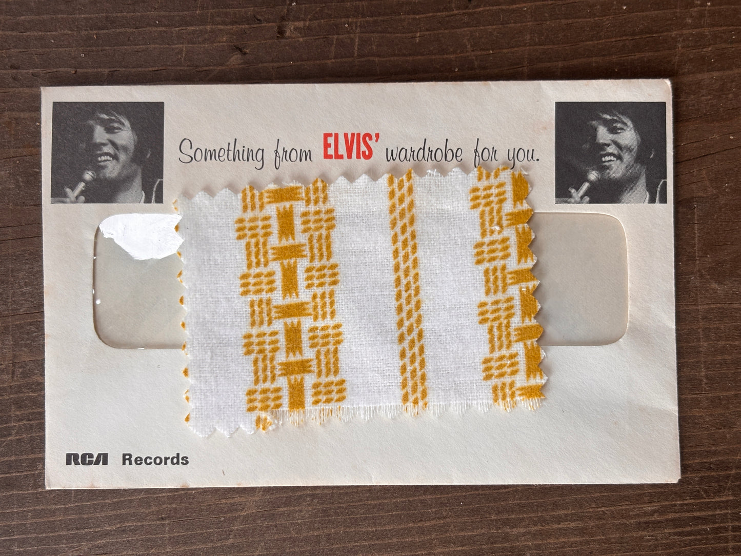 Authenticated Clothing Swatch Options