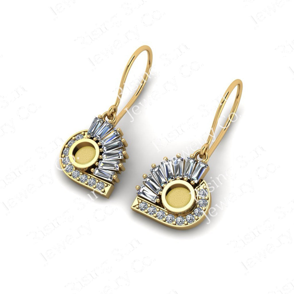 Satnin Keepsake Drop Earrings | Custom Inclusion Earrings for Memorial or Historical Fabric