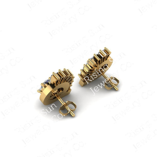 Satnin Keepsake Stud Earrings | Custom Inclusion Earrings for Memorial or Historical Fabric