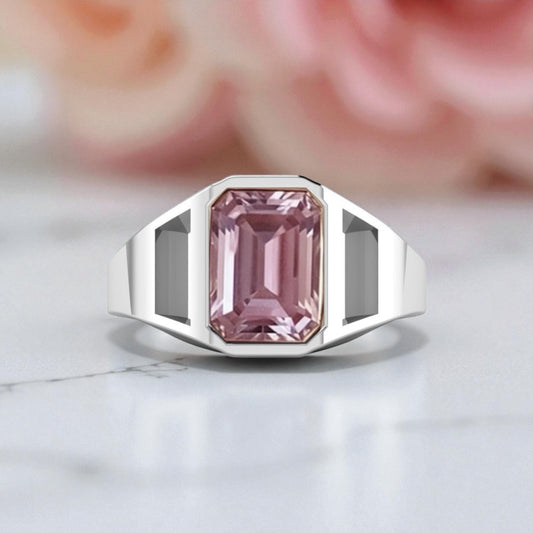 The Pink Cadillac Ring | Pink Quartz Keepsake Ring