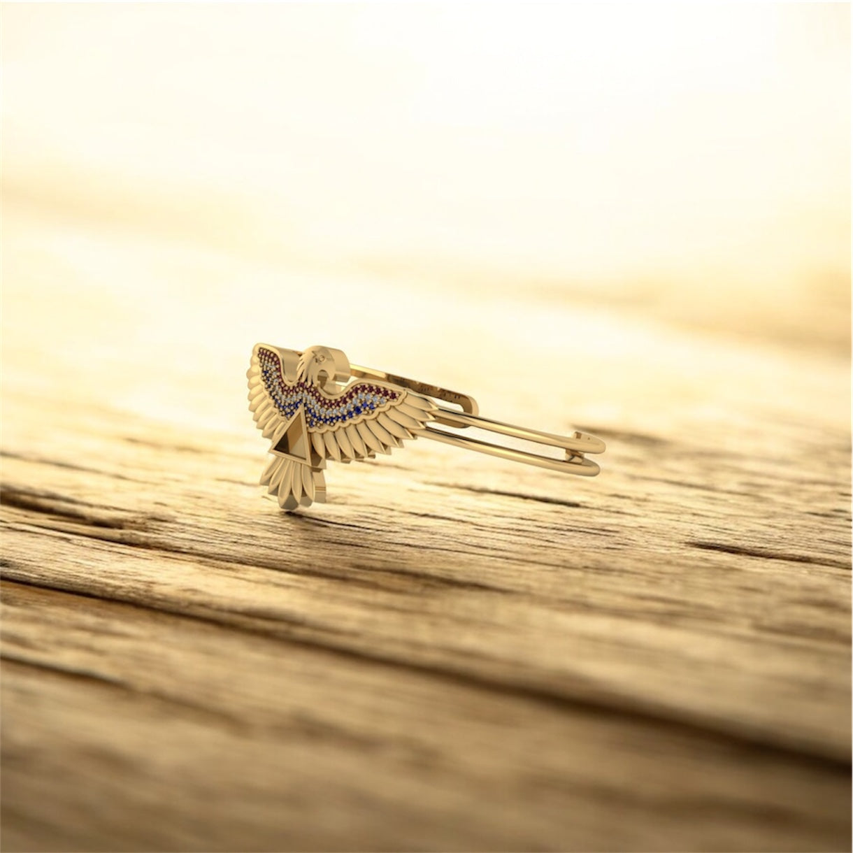 The Aloha Eagle Mini Bangle | Historical Inclusion Bracelet