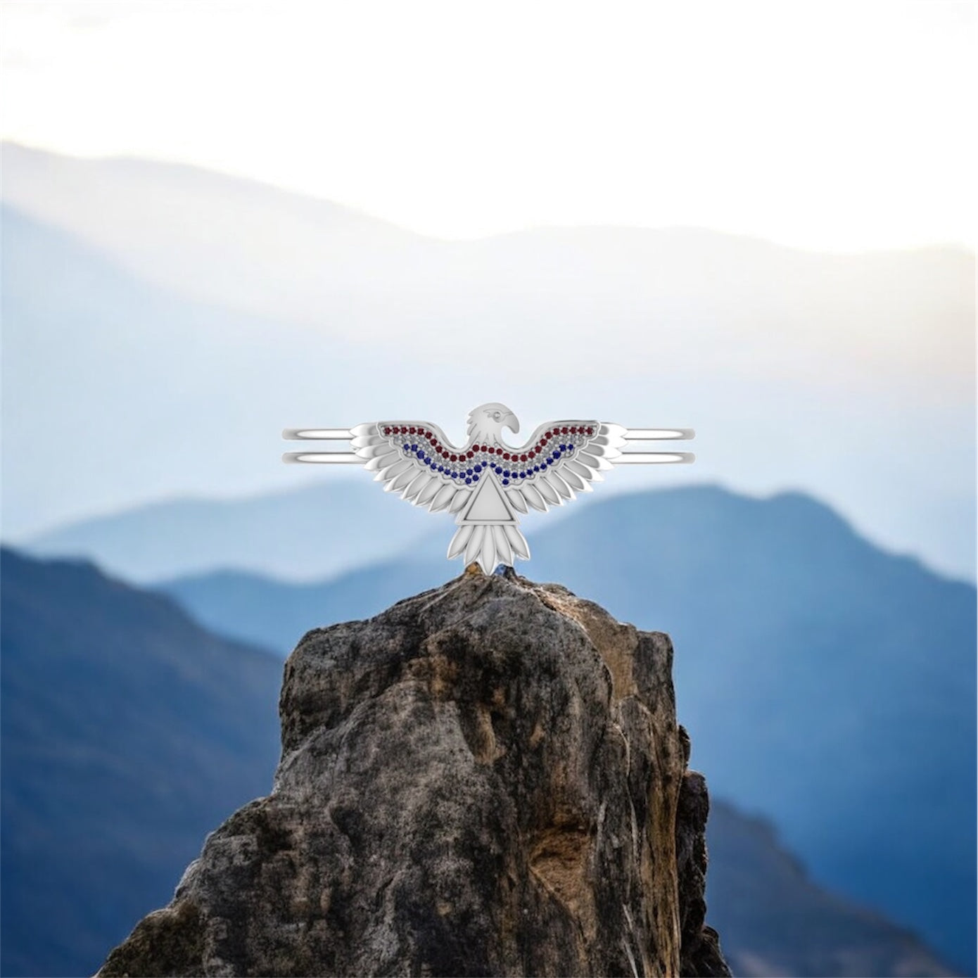 The Aloha Eagle Mini Bangle | Historical Inclusion Bracelet