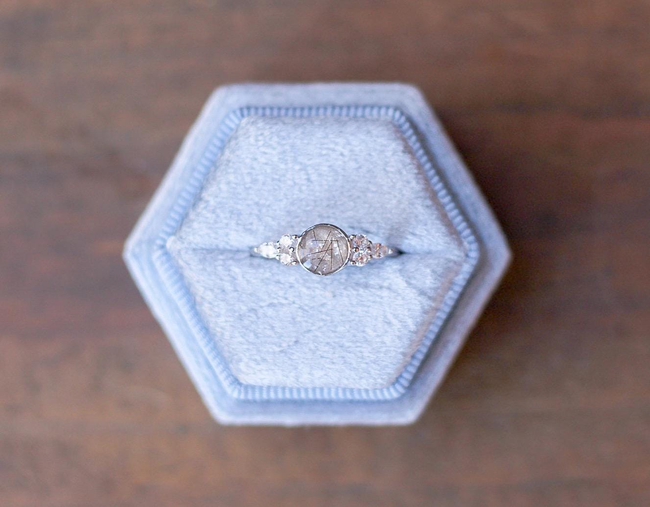 Memorial Keepsake Ring | Custom Inclusion Ring for Ashes, Hair, Fur, Fabric & More