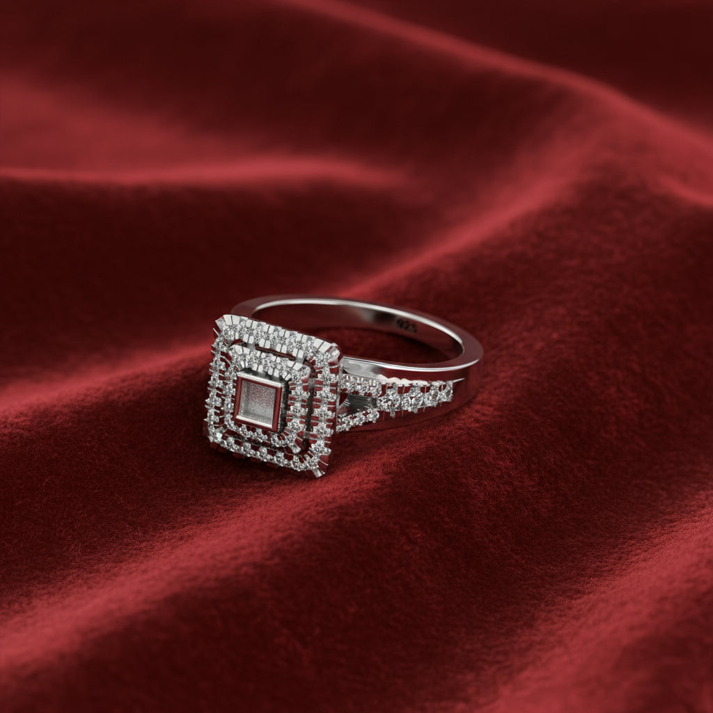 The Memphis Flame Ring | Hidden Garnet Detail