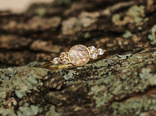 Memorial Keepsake Ring | Custom Inclusion Ring for Ashes, Hair, Fur, Fabric & More